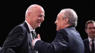 Florentino P&eacute;rez, presidente do Real Madrid, faz for&ccedil;a para tornar Superliga uma realidade