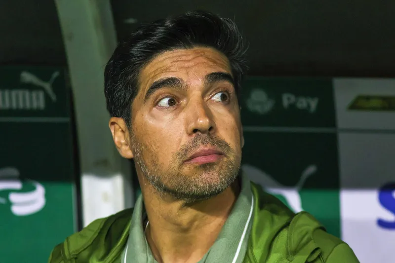 O t&eacute;cnico Abel Ferreira, do Palmeiras
