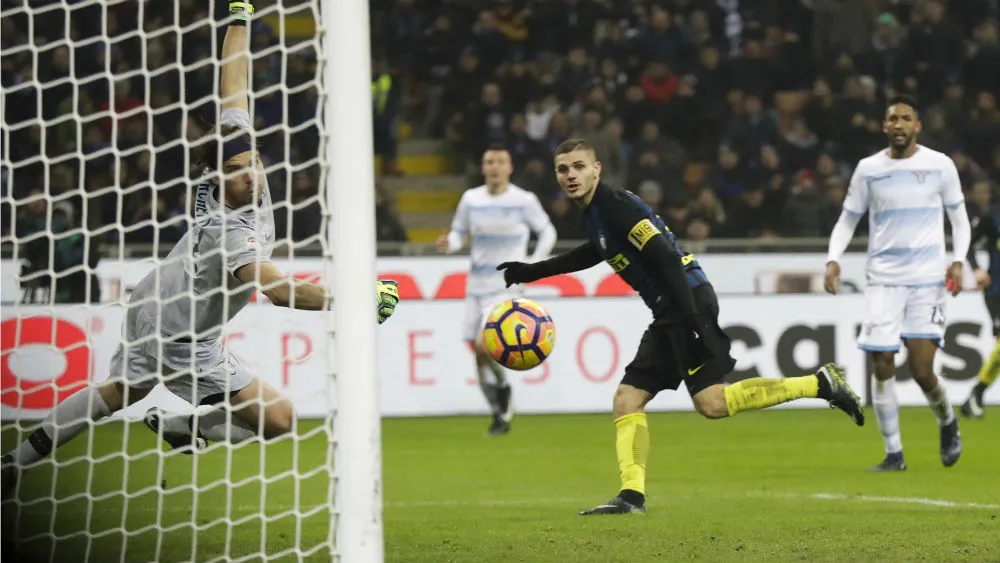 Icardi comeu a bola e comandou a vit&oacute;ria da Internazionale sobre a Lazio