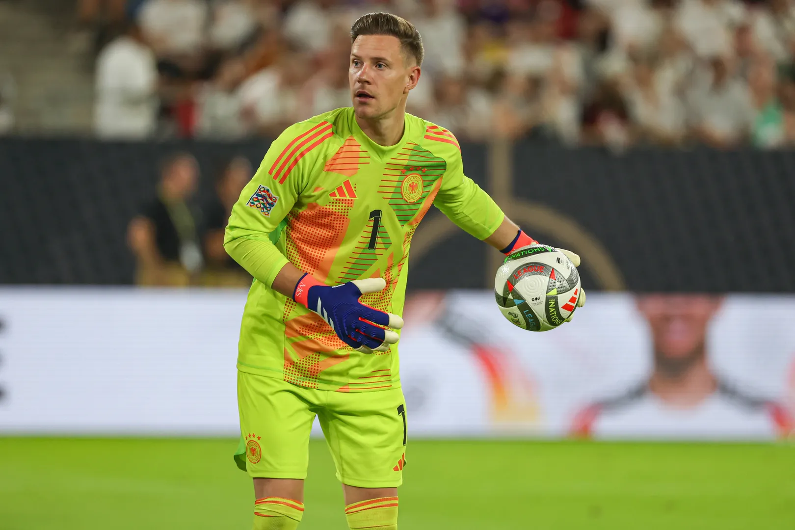 Ter Stegen enfim virou o titular da Alemanha ap&oacute;s Neuer se aposentar da Sele&ccedil;&atilde;o (Foto: IMAGO / osnapix)