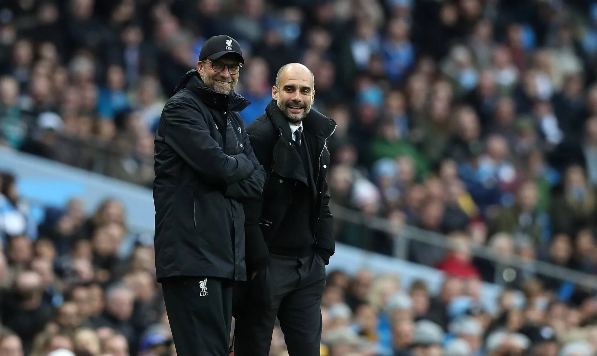 Jürgen Klopp e Pep Guardiola (Foto: Imago/Sportimage)