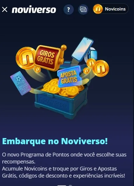 Noviverso, programa de vantagens da Novibet