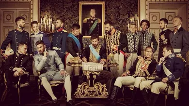 O elenco do Zenit fantasiou-se de aristocratas russos para comemorar o t&iacute;tulo nacional