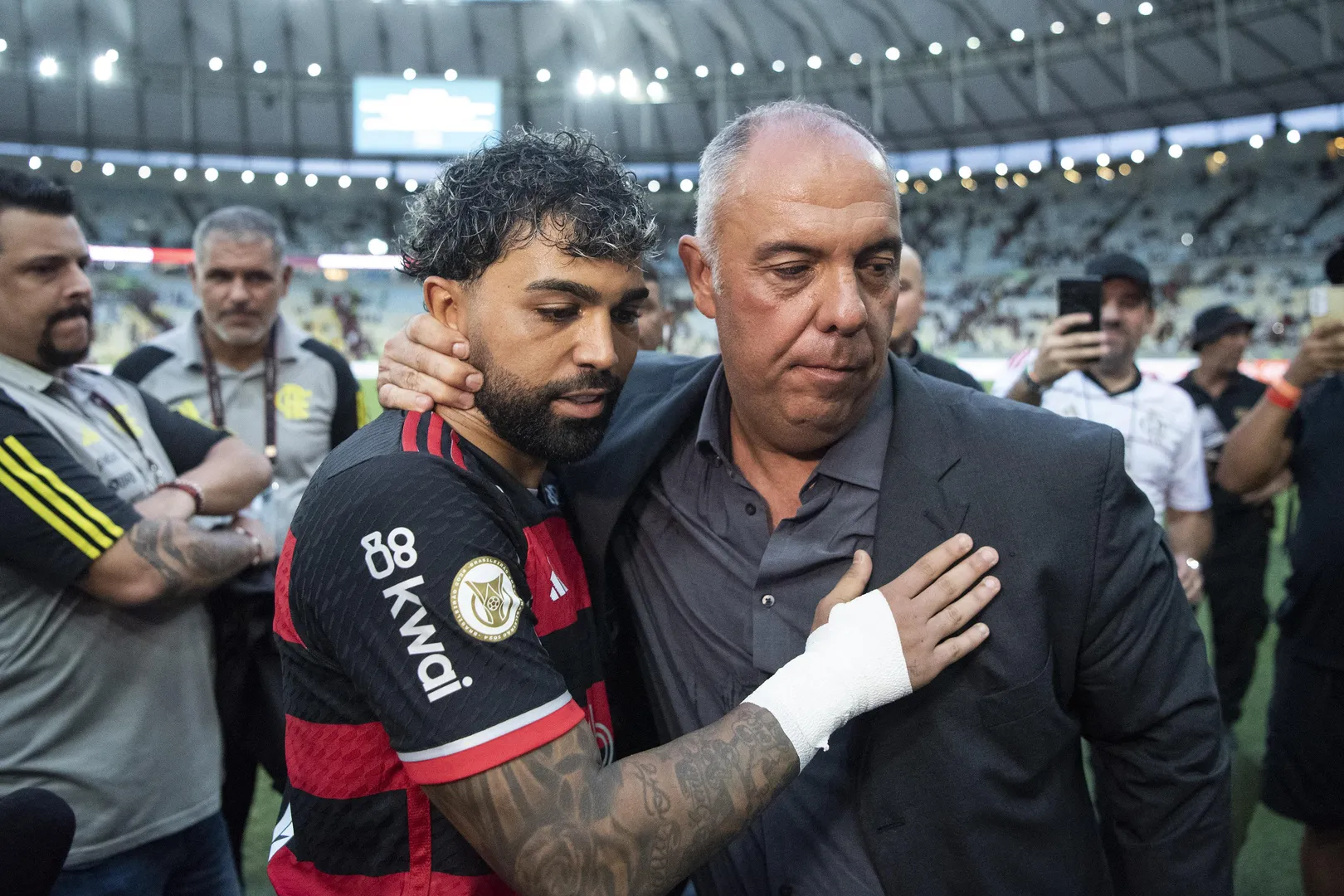 Gabigol e Marcos Braz Flamengo 
