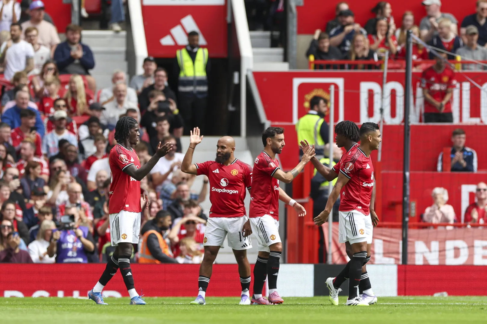 Elenco do Manchester United em jogo da Premier League