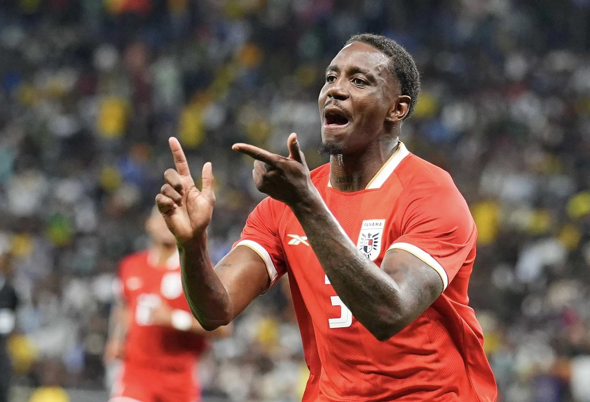 Jos&eacute; C&oacute;rdoba em amistoso do Panam&aacute; contra a &Aacute;frica do Sul