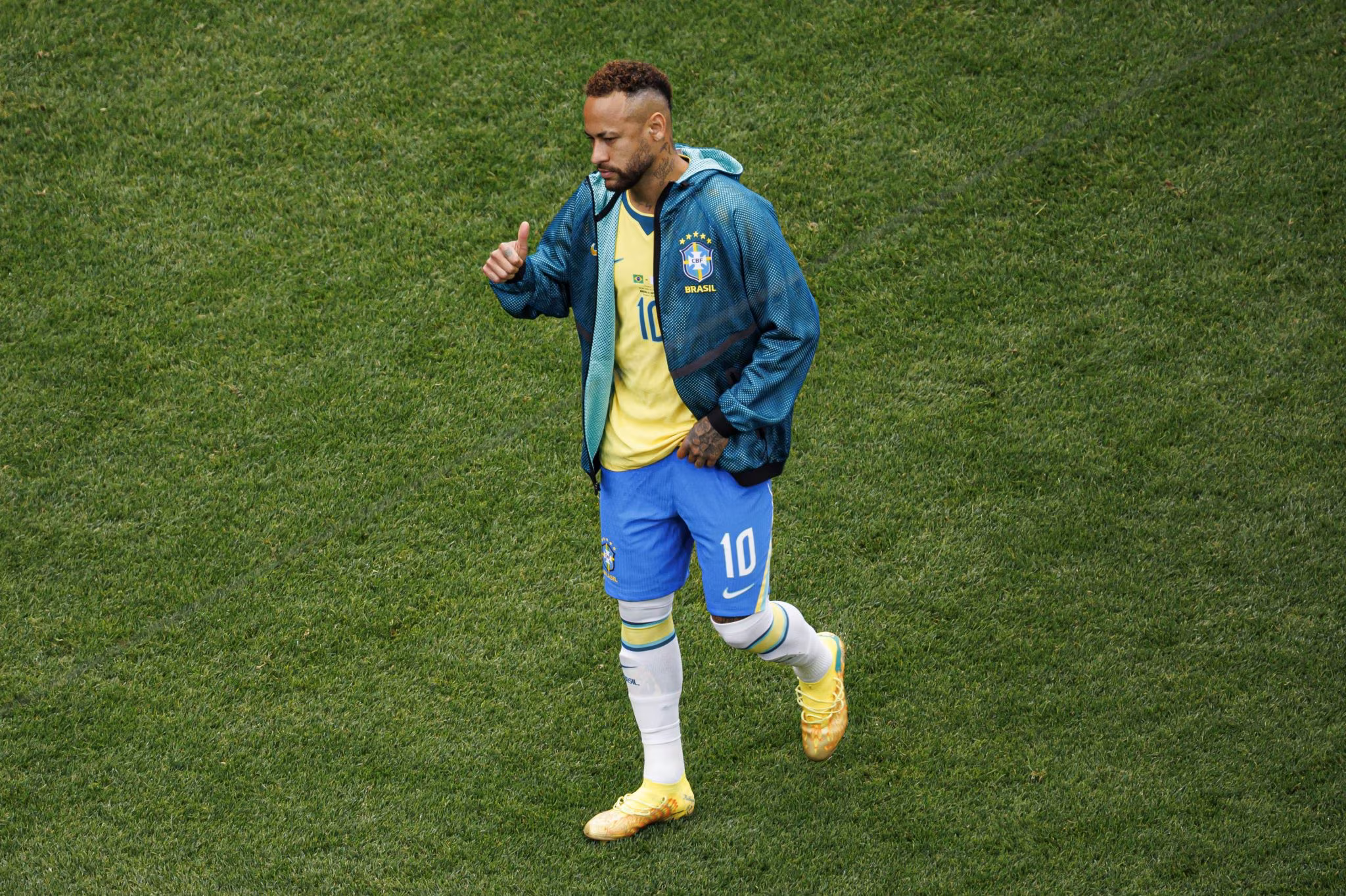 Neymar n&atilde;o foi utilizado na partida do Brasil contra o Jap&atilde;o na Copa do Mundo (Foto: IMAGO / Ball Raw Images)