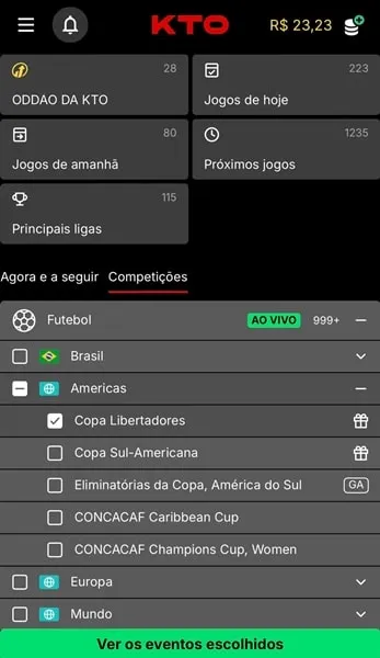 Casas de apostas da Libertadores 2026