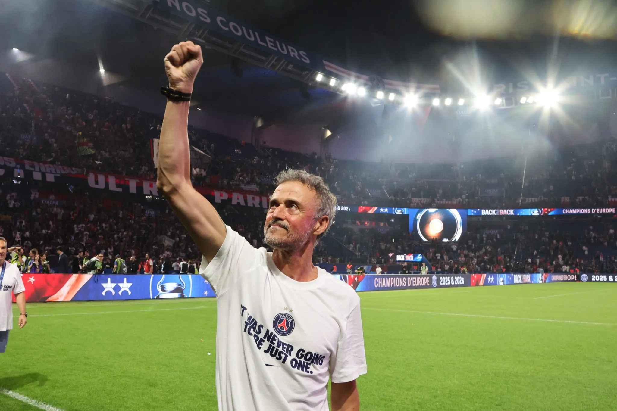 Luis Enrique, t&eacute;cnico do PSG