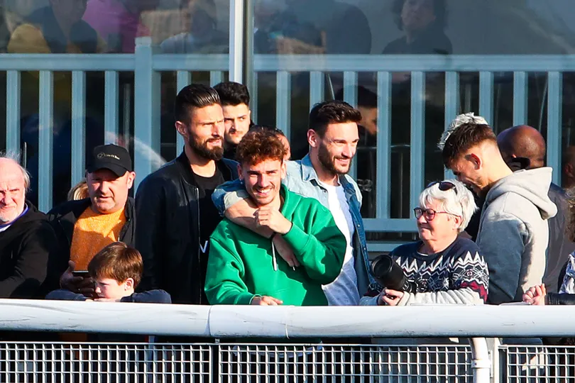 Foto: (IconSport) - Antoine Griezmann, Olivier Giroud e Hugo Lloris