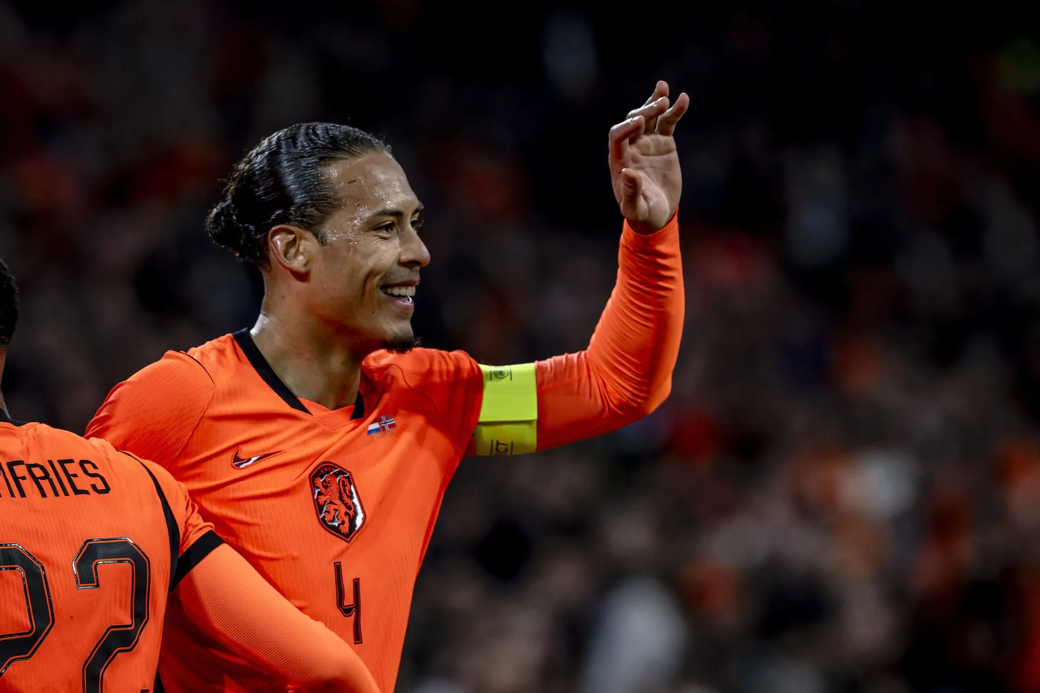 Virgil van Dijk comemora gol pela Holanda (1)