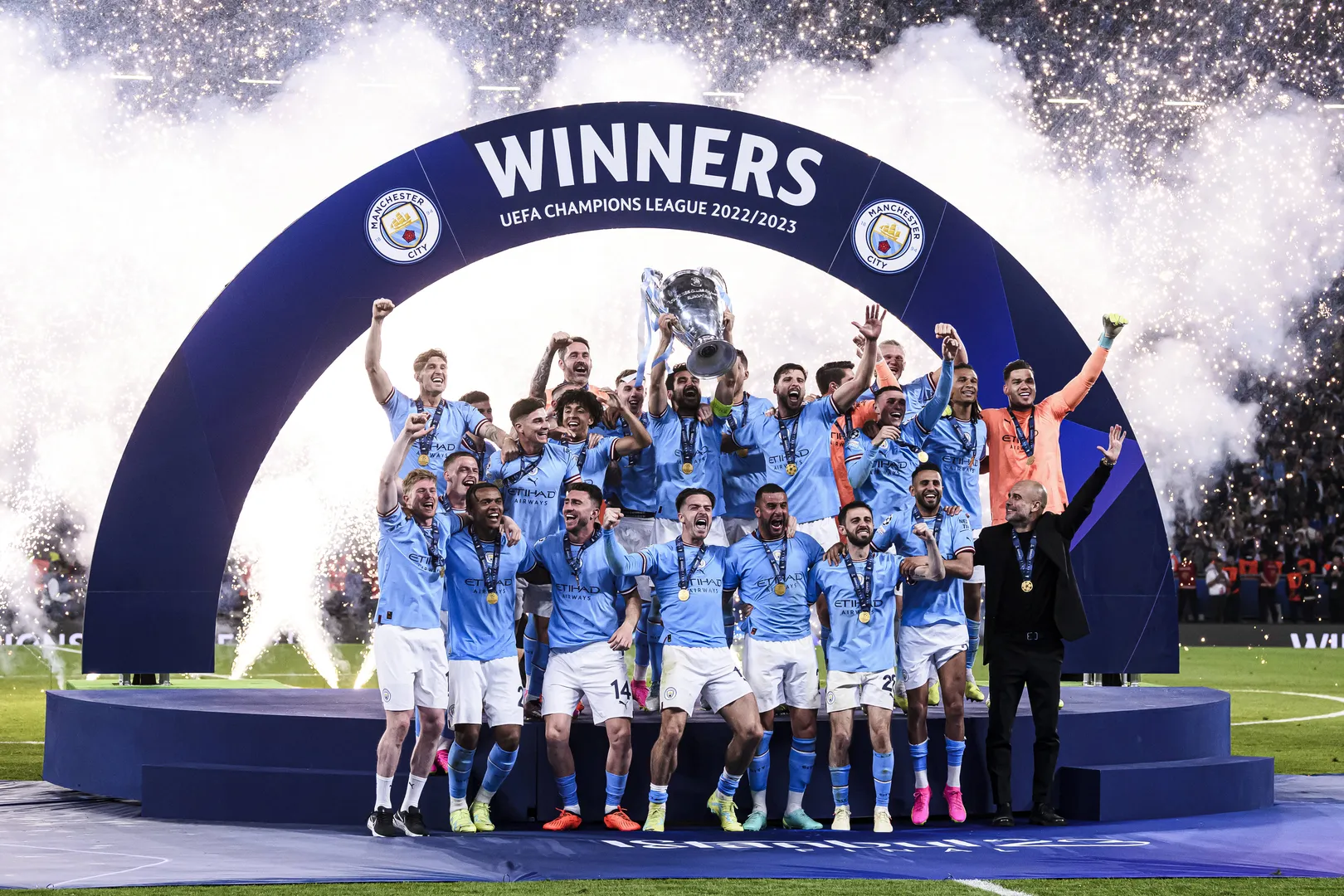 Foto: (Imago) - De acordo com o supercomputador da Opta, o Manchester City deve ser o campe&atilde;o da Champions League 2024/25