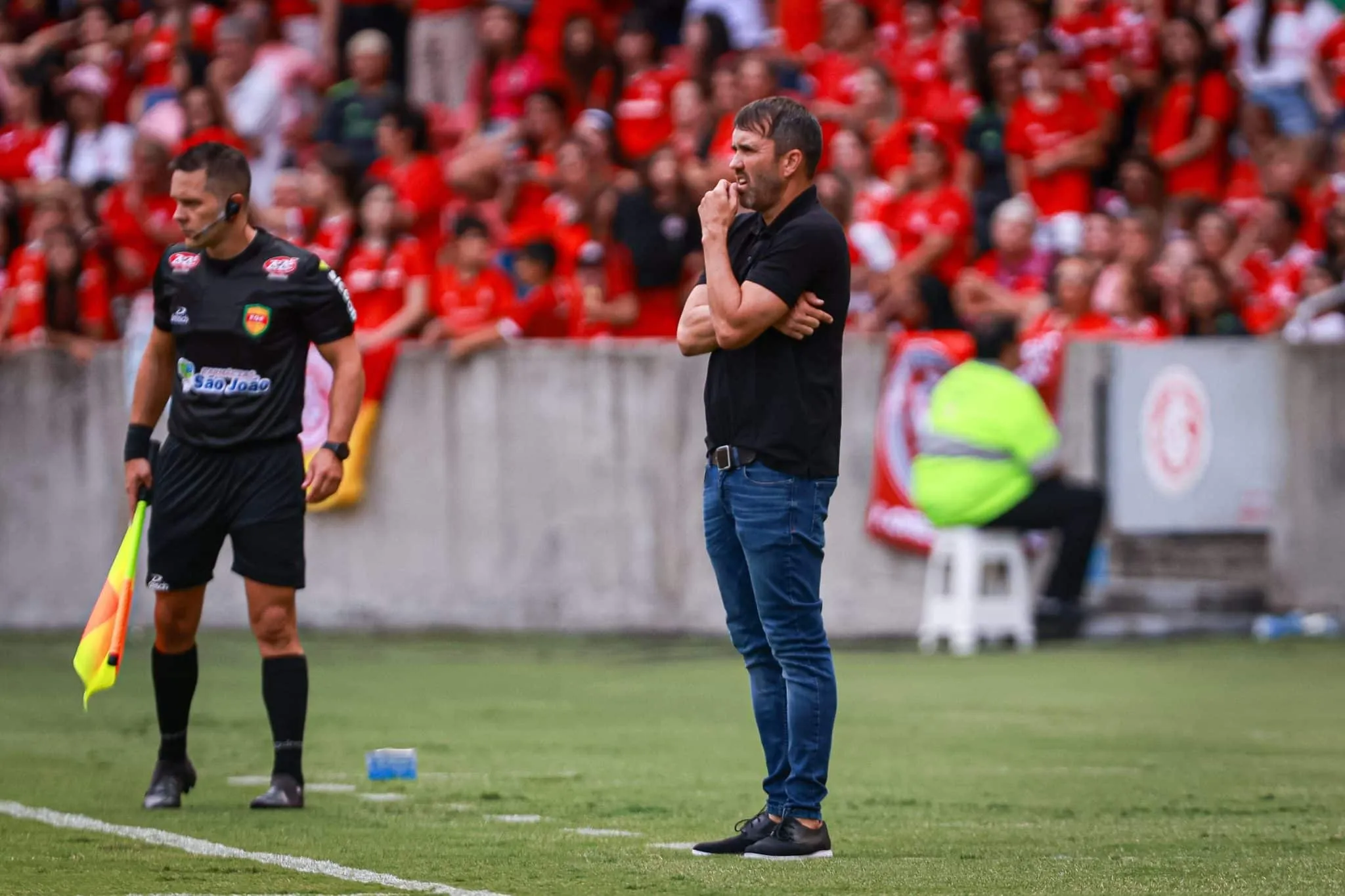 Coudet testou pela primeira vez uma ousada e bastante aguardada forma&ccedil;&atilde;o no Internacional