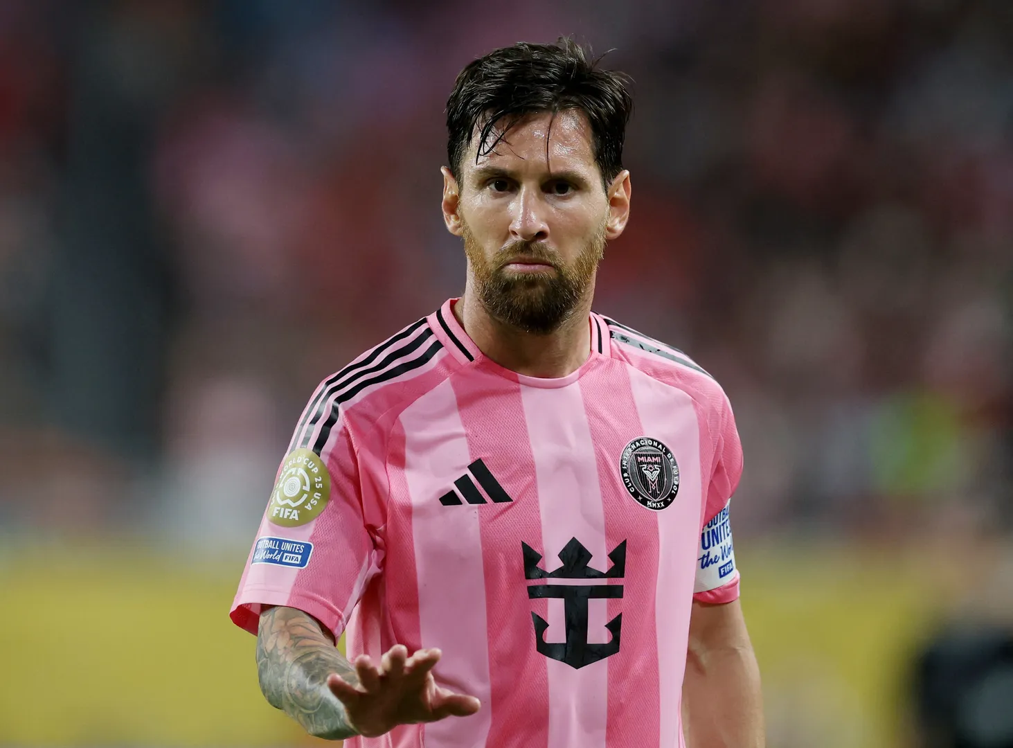 Lionel Messi, em a&ccedil;&atilde;o pelo Inter Miami
