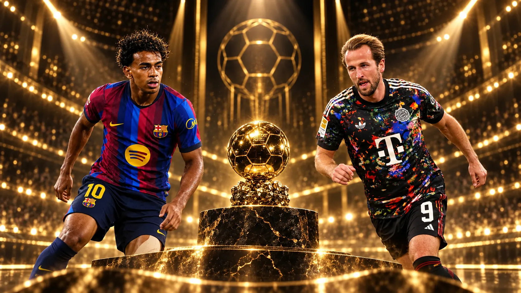 Bola de Ouro 2026: Entre Kane e Yamal, quem &eacute; o favorito para ganhar?