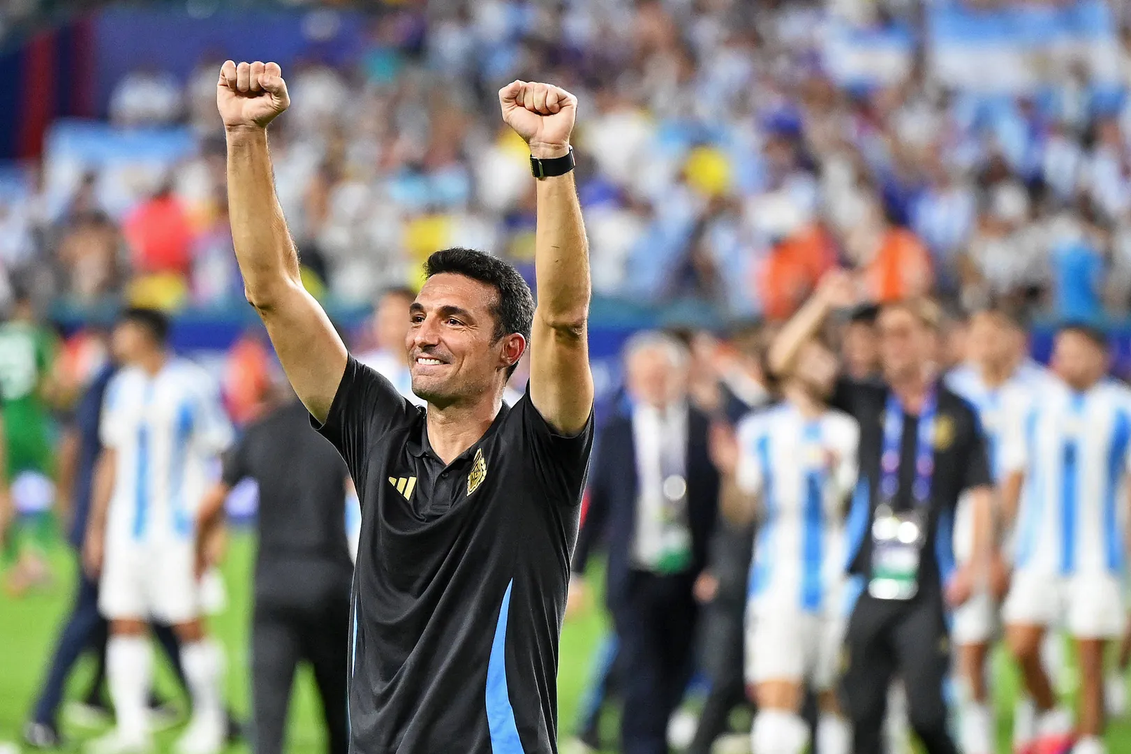 Lionel Scaloni guiou a Argentina a mais um t&iacute;tulo