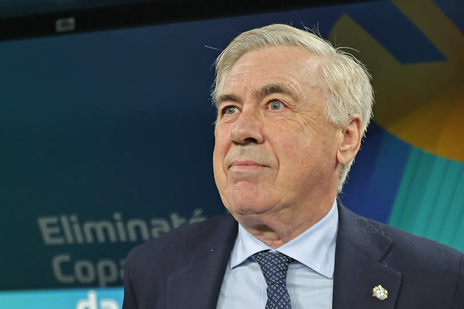 Carlo Ancelotti em jogo da sele&ccedil;&atilde;o brasileira (Foto: Imago)