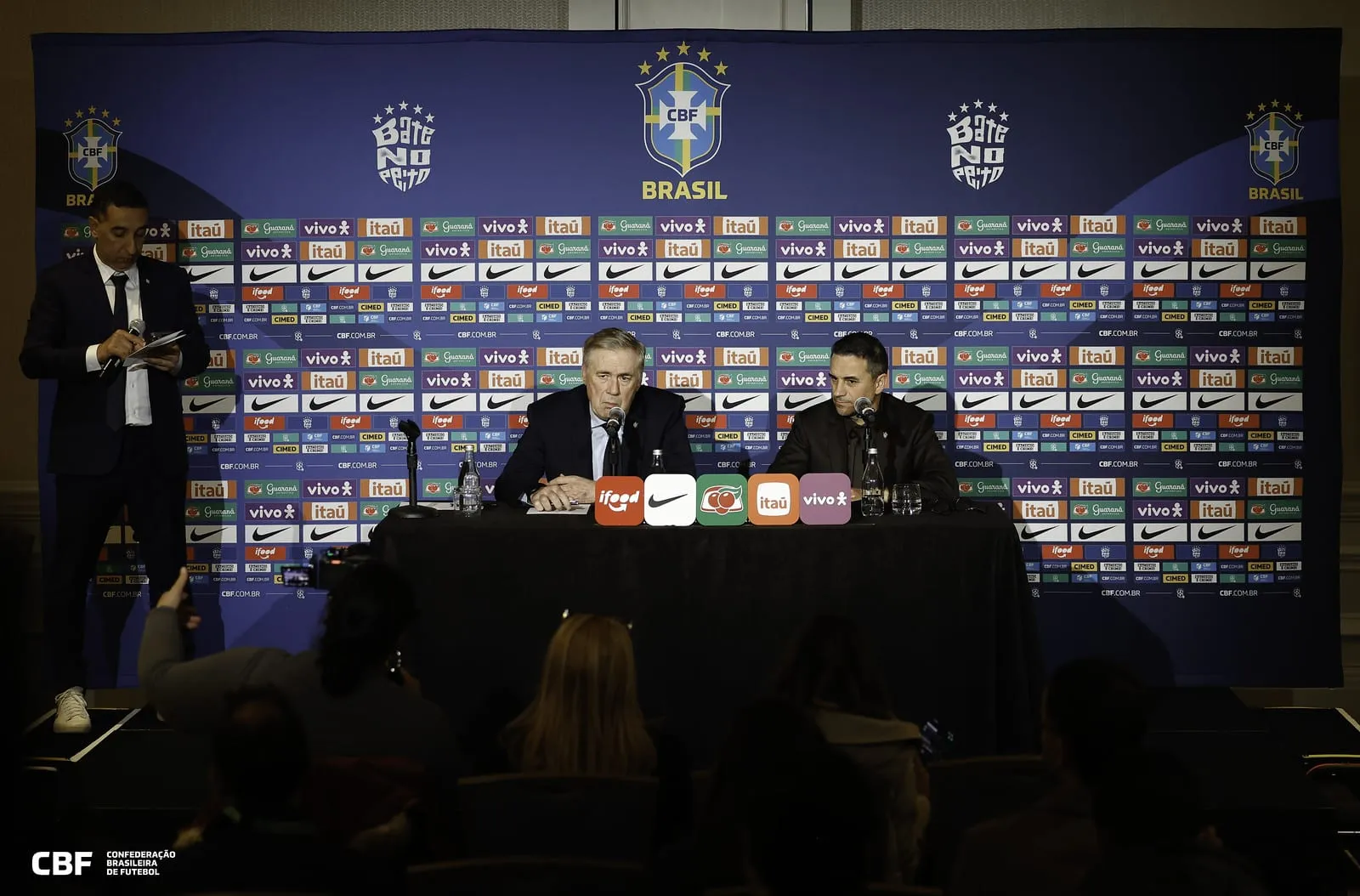 Rodrigo Caetano e Carlo Ancelotti