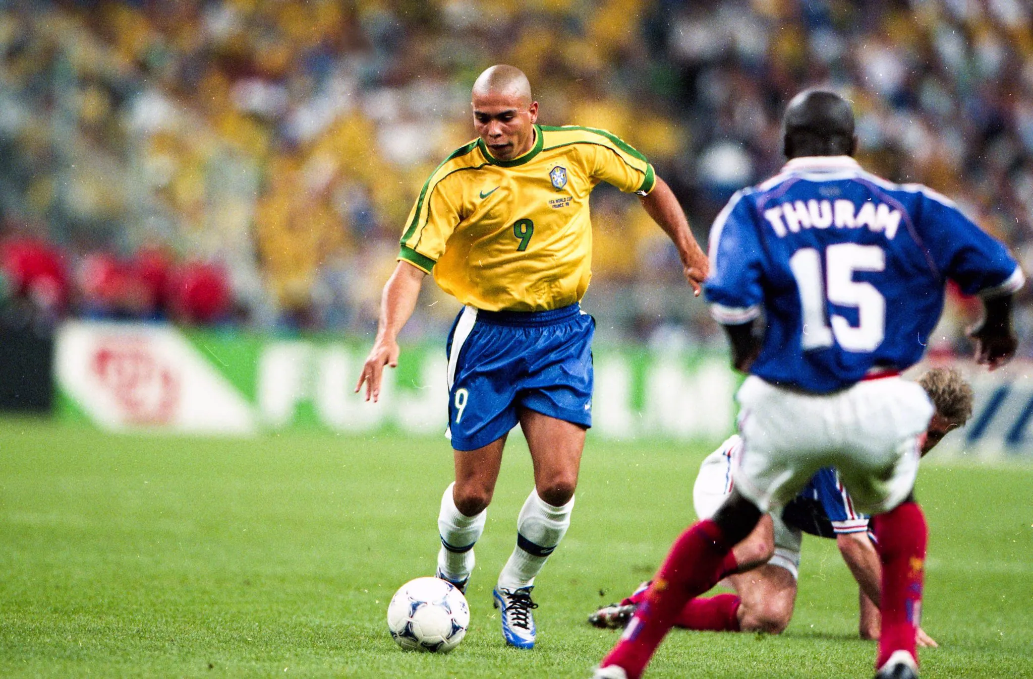 Ronaldo durante Copa do Mundo de 1998 (Foto: OrangeCreek / Icon Sport)