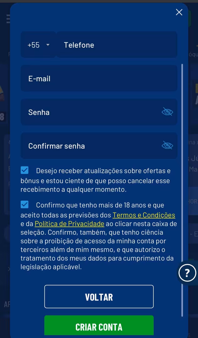 Galera Bet cadastro: veja como fazer o registro em 2026?