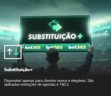 Captura de tela de banner promocional da garantia de substitui&ccedil;&atilde;o da Bet365