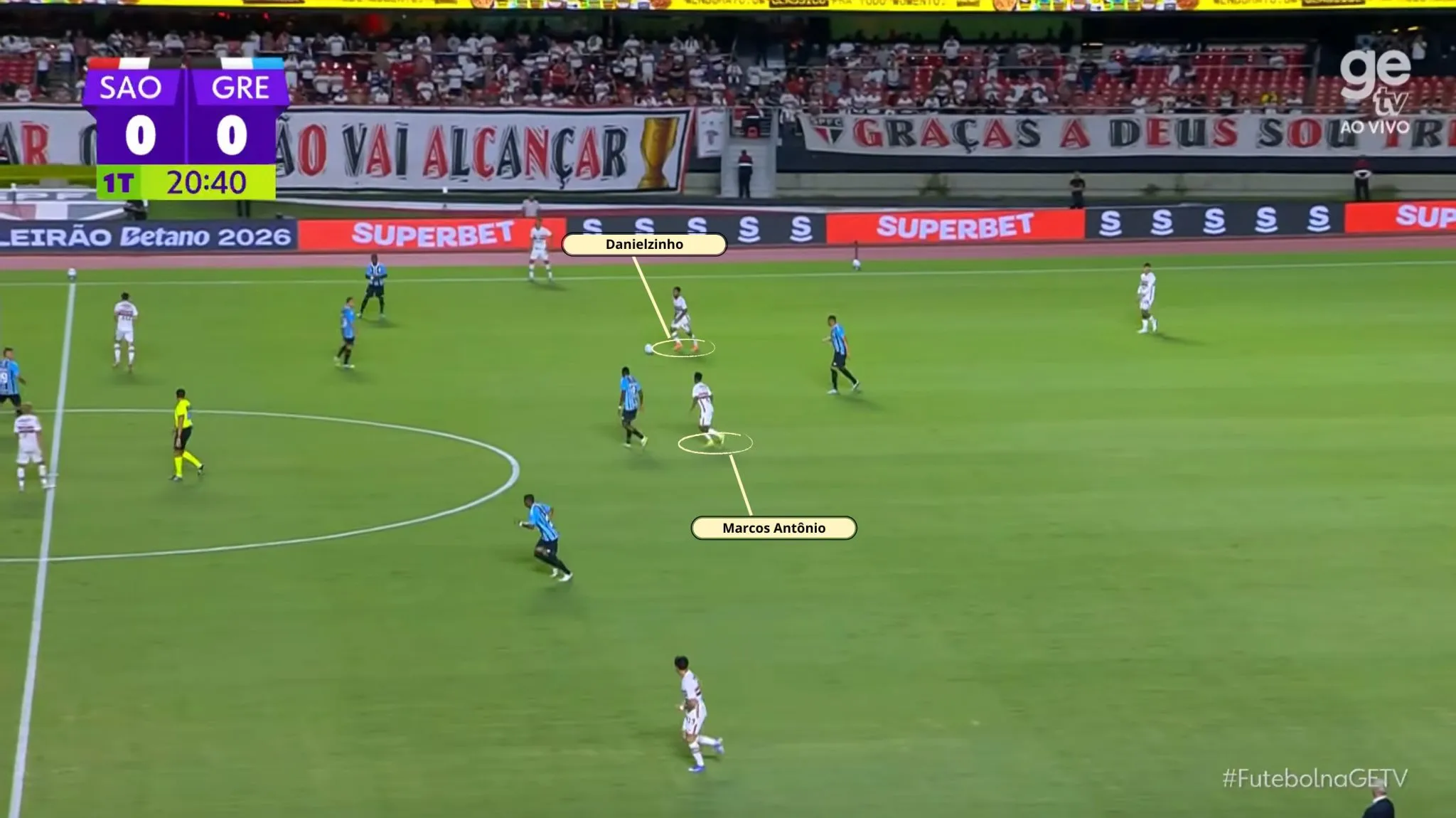 saida de bola s&atilde;o paulo danielzinho marcos antonio