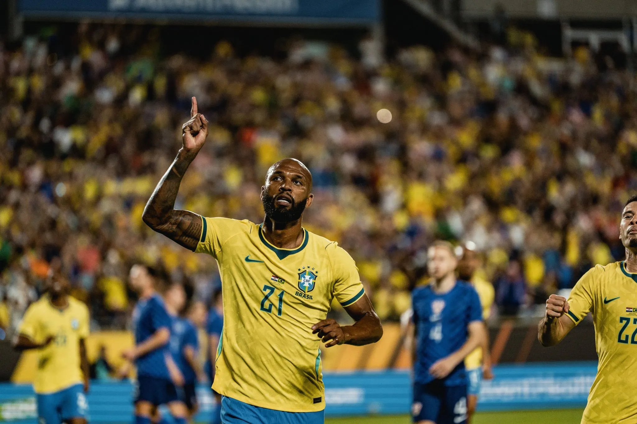 Igor Thiago em a&ccedil;&atilde;o pela Sele&ccedil;&atilde;o