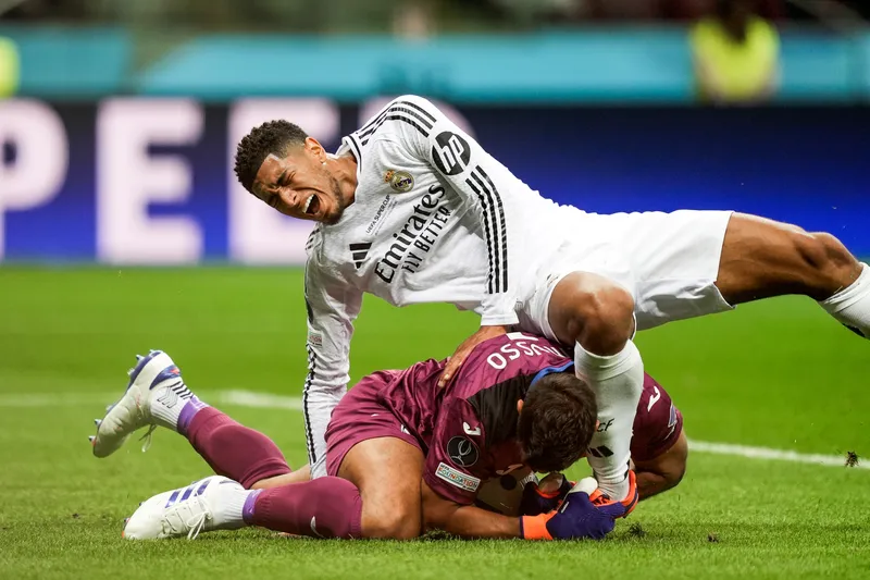 Juan Musso em a&ccedil;&atilde;o pela final da Supercopa da Uefa contra o Real Madrid. Foto: Icon Sport