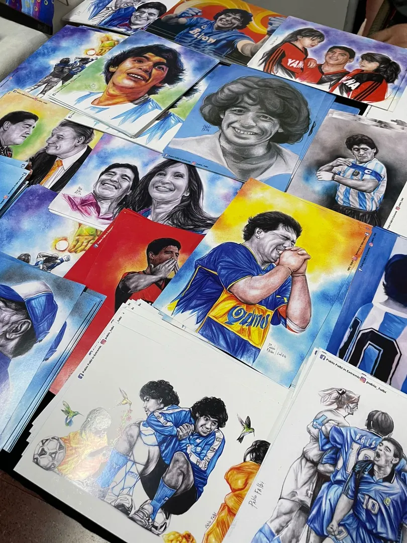 Desenhos congresso maradona