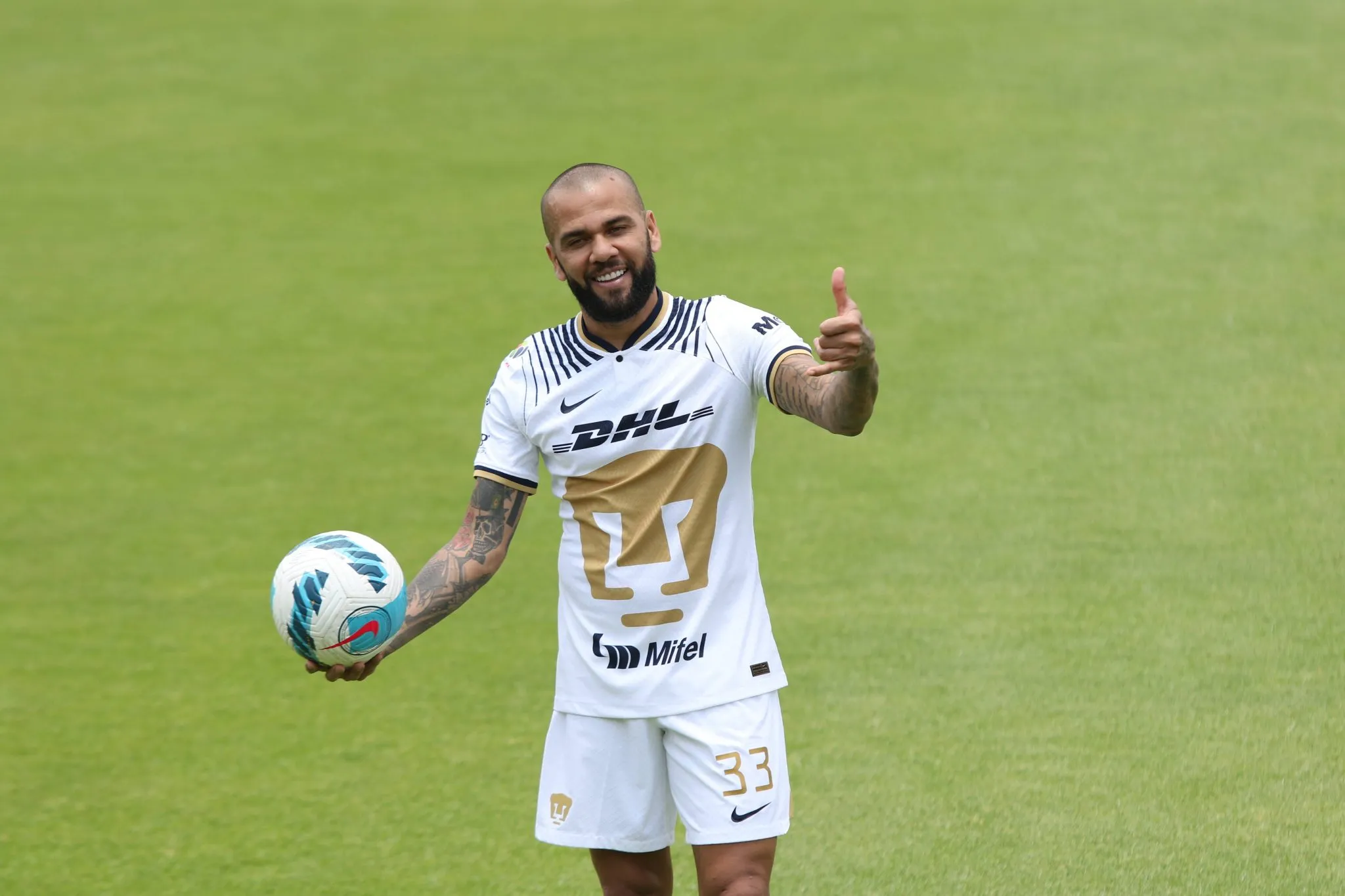 Daniel Alves pelo Pumas, em julho de 2022 (Foto: Imago/ZUMA Press Wire)
