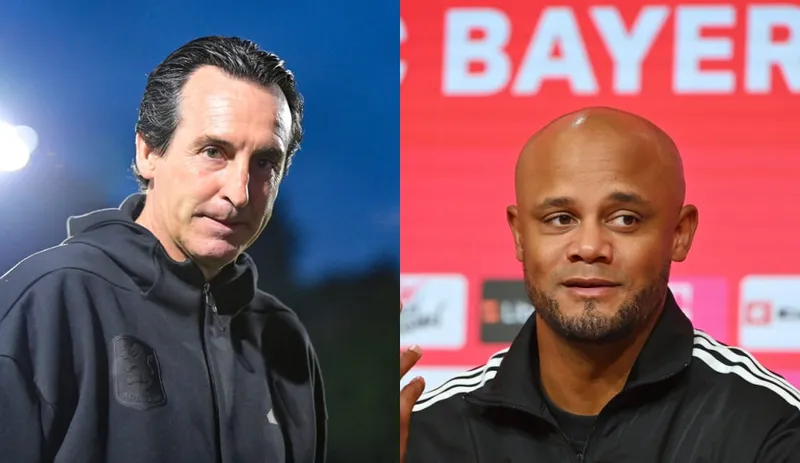 Unai Emery e Vincent Kompany