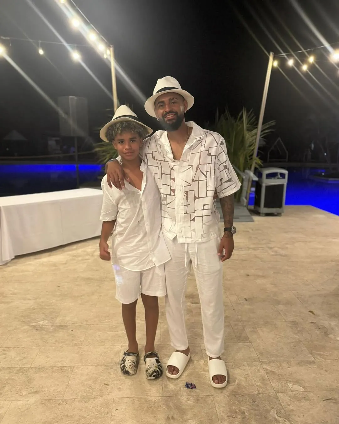 An&iacute;bal Godoy e o filho Neymar