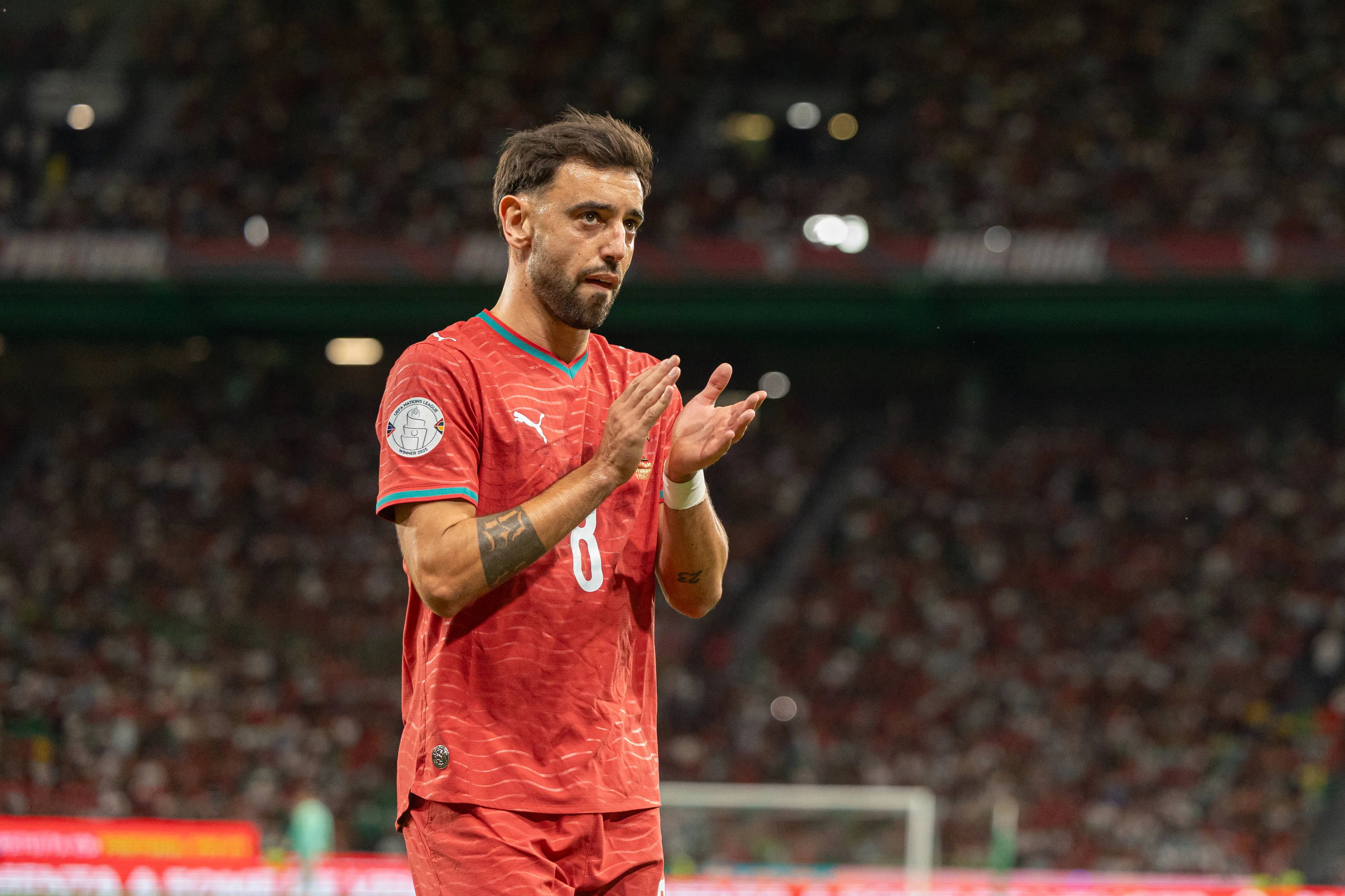 Bruno Fernandes em ação pela seleção portuguesa