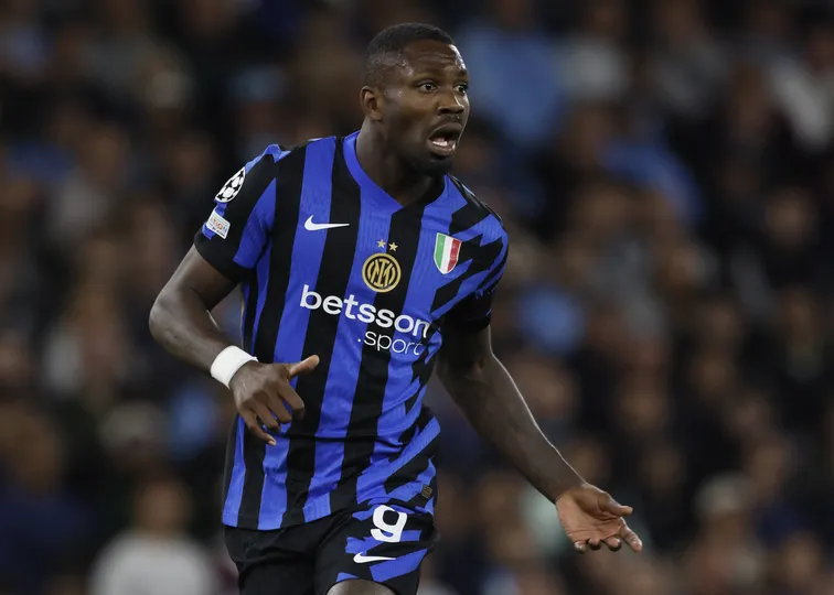 Marcus Thuram durante jogo da Inter