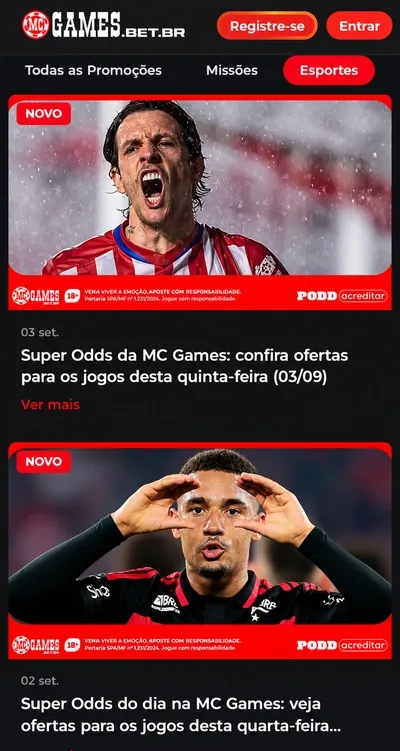 Super odds da MC Games