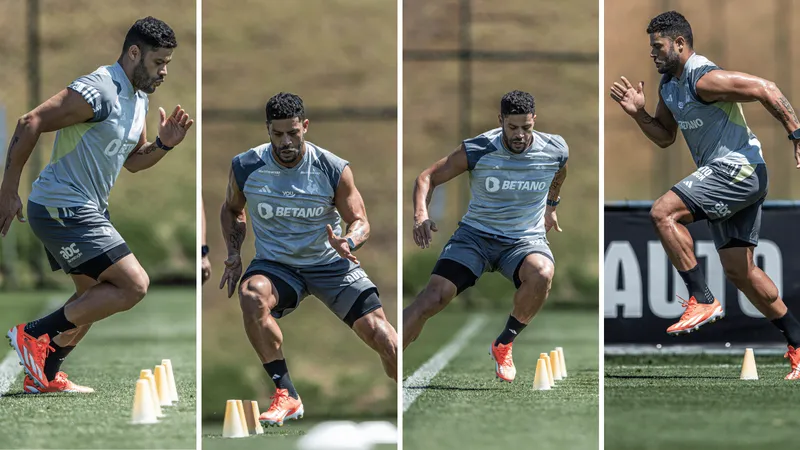 Montagem de Hulk na sua primeira se&ccedil;&atilde;o de treinos p&oacute;s-les&atilde;o na panturrilha