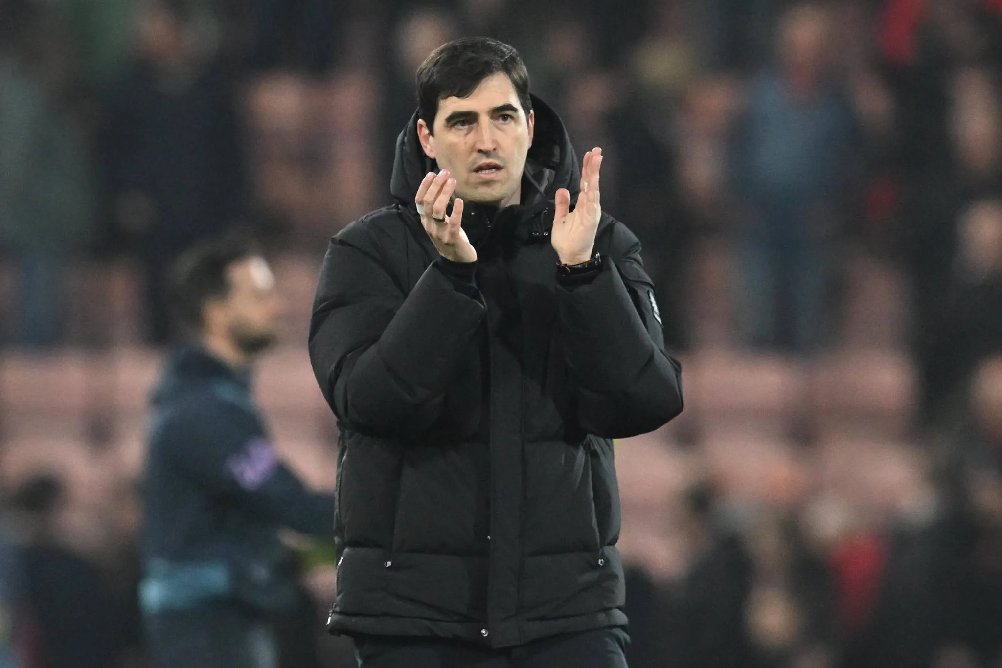 Andoni Iraola em jogo do Bournemouth