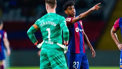 Ter Stegen d&aacute; conselhos para Lamine Yamal n&atilde;o decepcionar no Barcelona