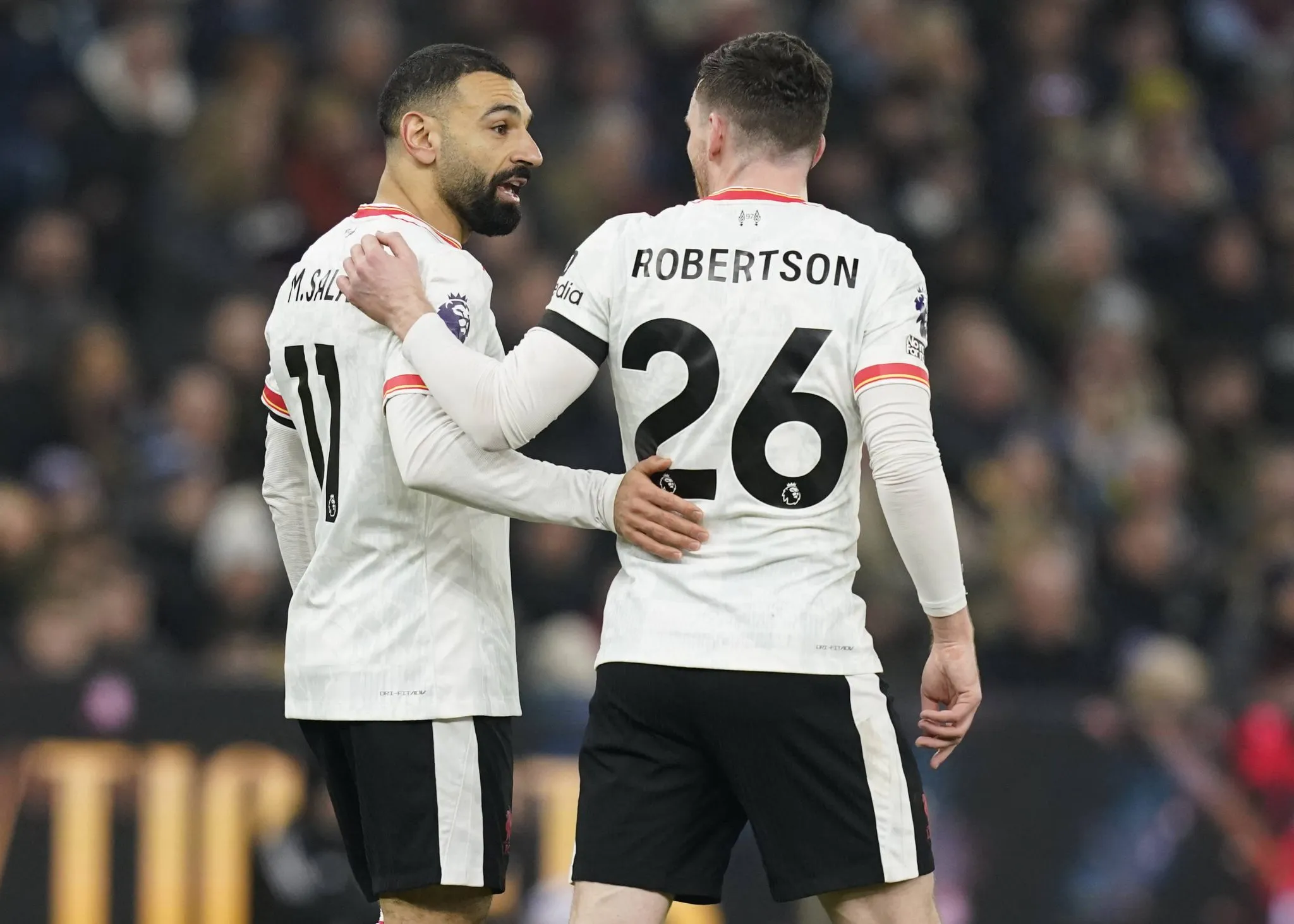 Mohamed Salah e Andy Robertson deixar&atilde;o o Liverpool (Foto: Imago/Sportimage)