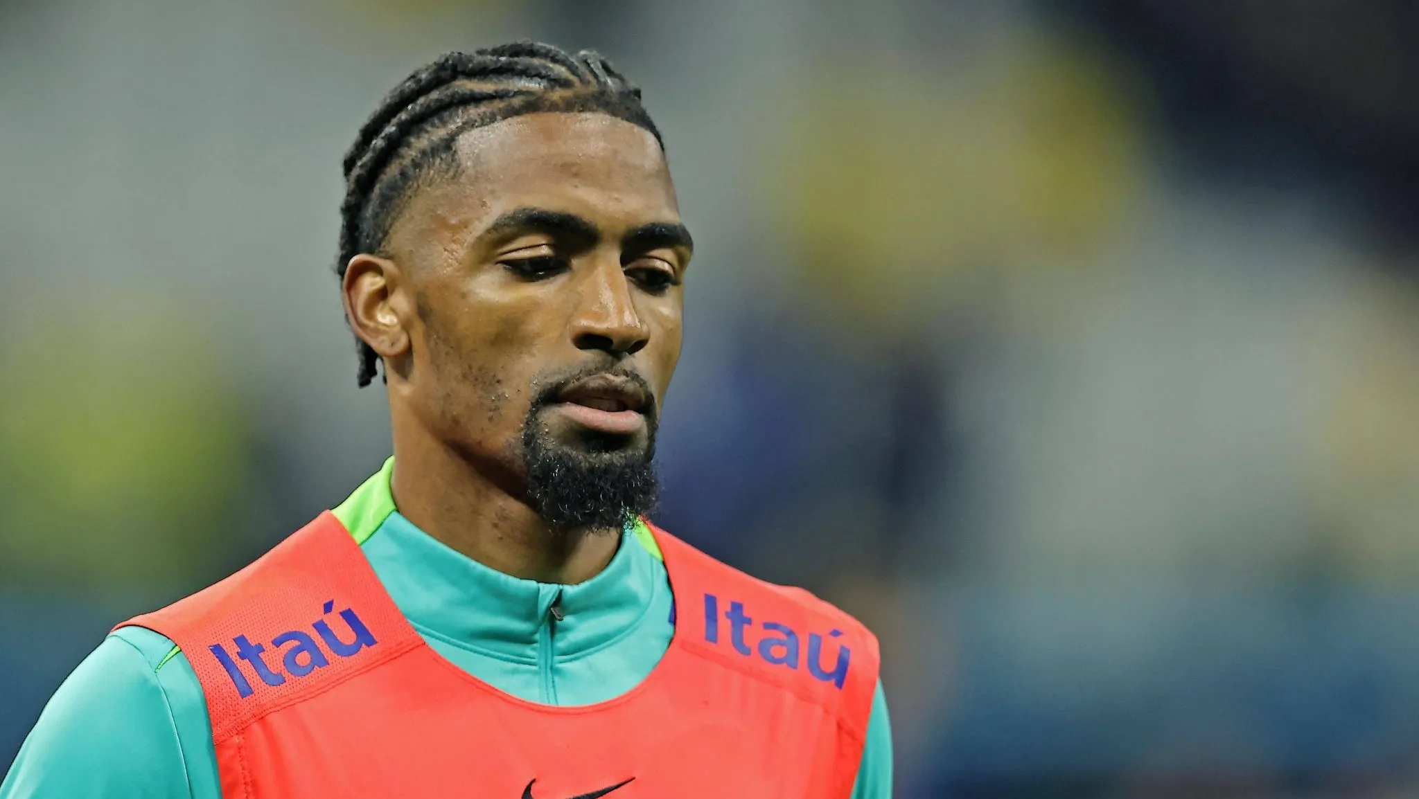 Alexsandro Ribeiro antes de partida da sele&ccedil;&atilde;o brasileira