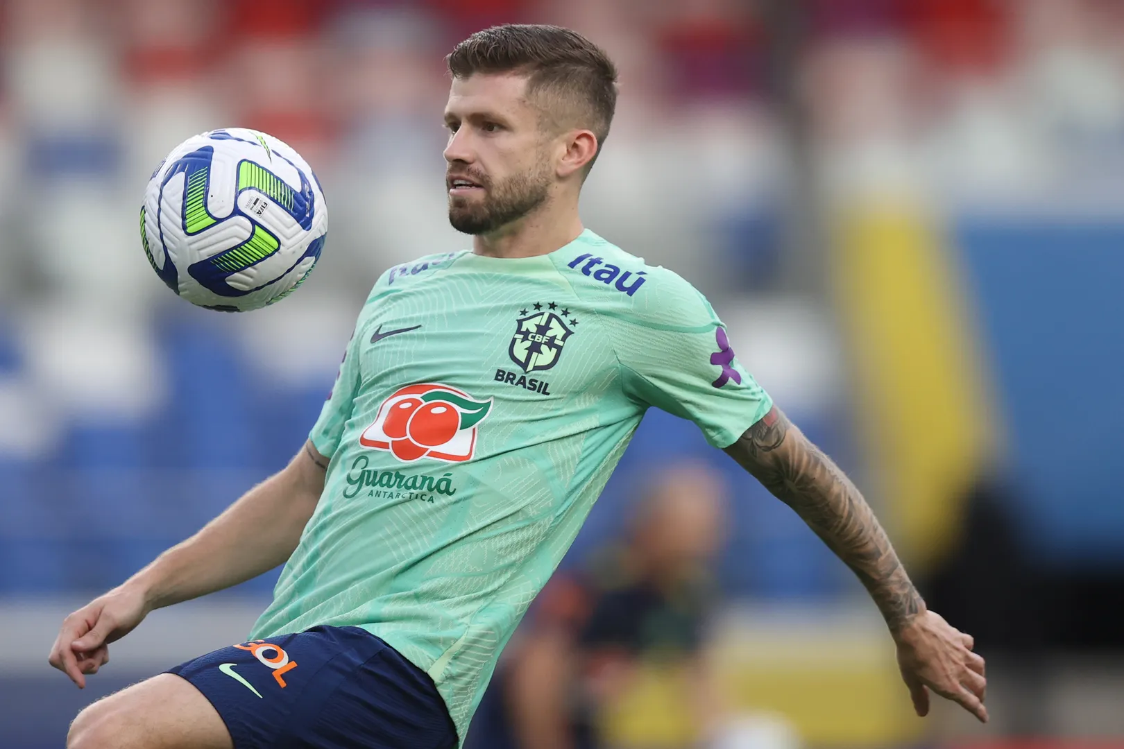 Caio Henrique a servi&ccedil;o da sele&ccedil;&atilde;o brasileira em setembro de 2023 Foto: (Vitor Silva/CBF)
