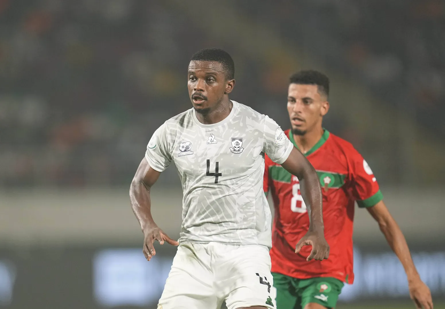 January 30 2024: Teboho Mokoena (South Africa) // during a African Cup of Nations Round of 16 game, Morocco vs South Afr