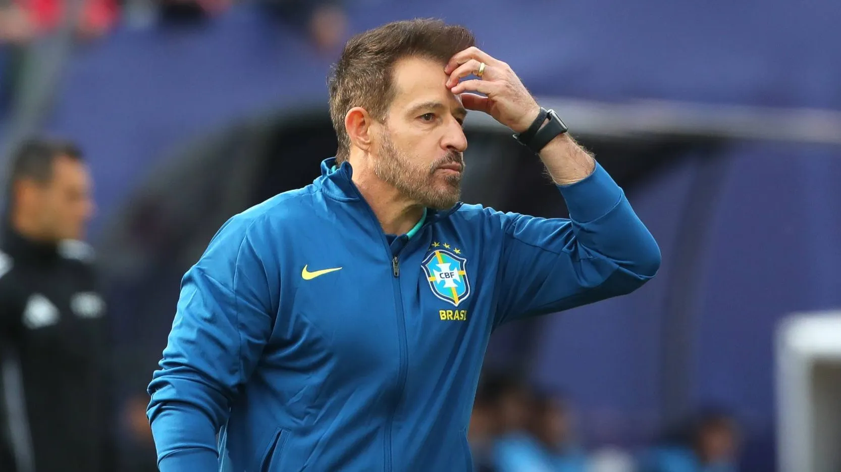 Ramon Menezes &agrave; frente da sele&ccedil;&atilde;o brasileira no Mundial sub-20, em 2025 (Foto: Imago)