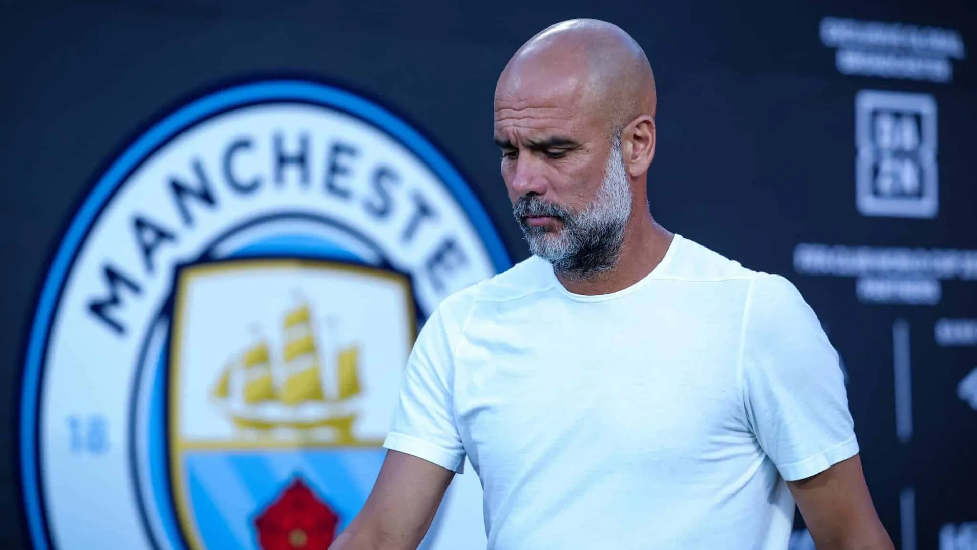 Pep Guardiola, t&eacute;cnico do Manchester City Foto: (Imago)