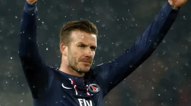 Beckham se aposenta da melhor forma poss&iacute;vel