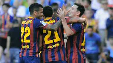Leve, Messi participa menos e decide mais para o Barcelona
