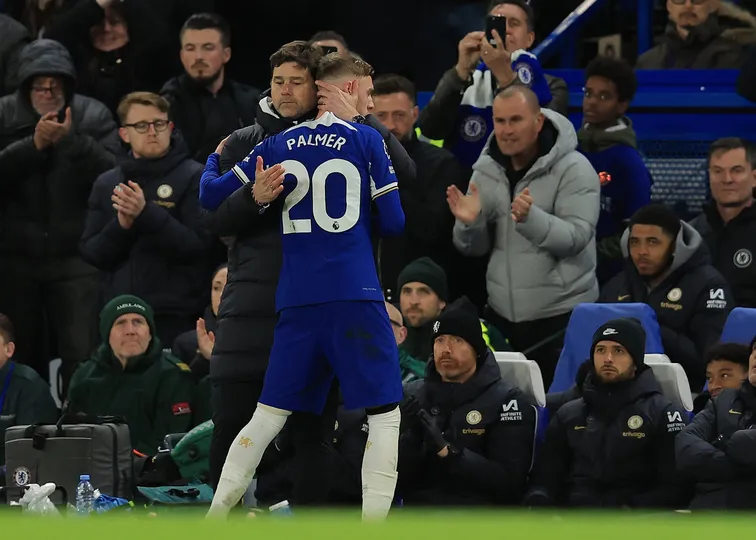 No Chelsea, Pochettino viu surgiu o talento de Cole Palmer em uma temporada de altos e baixos. Foto: Icon Sport