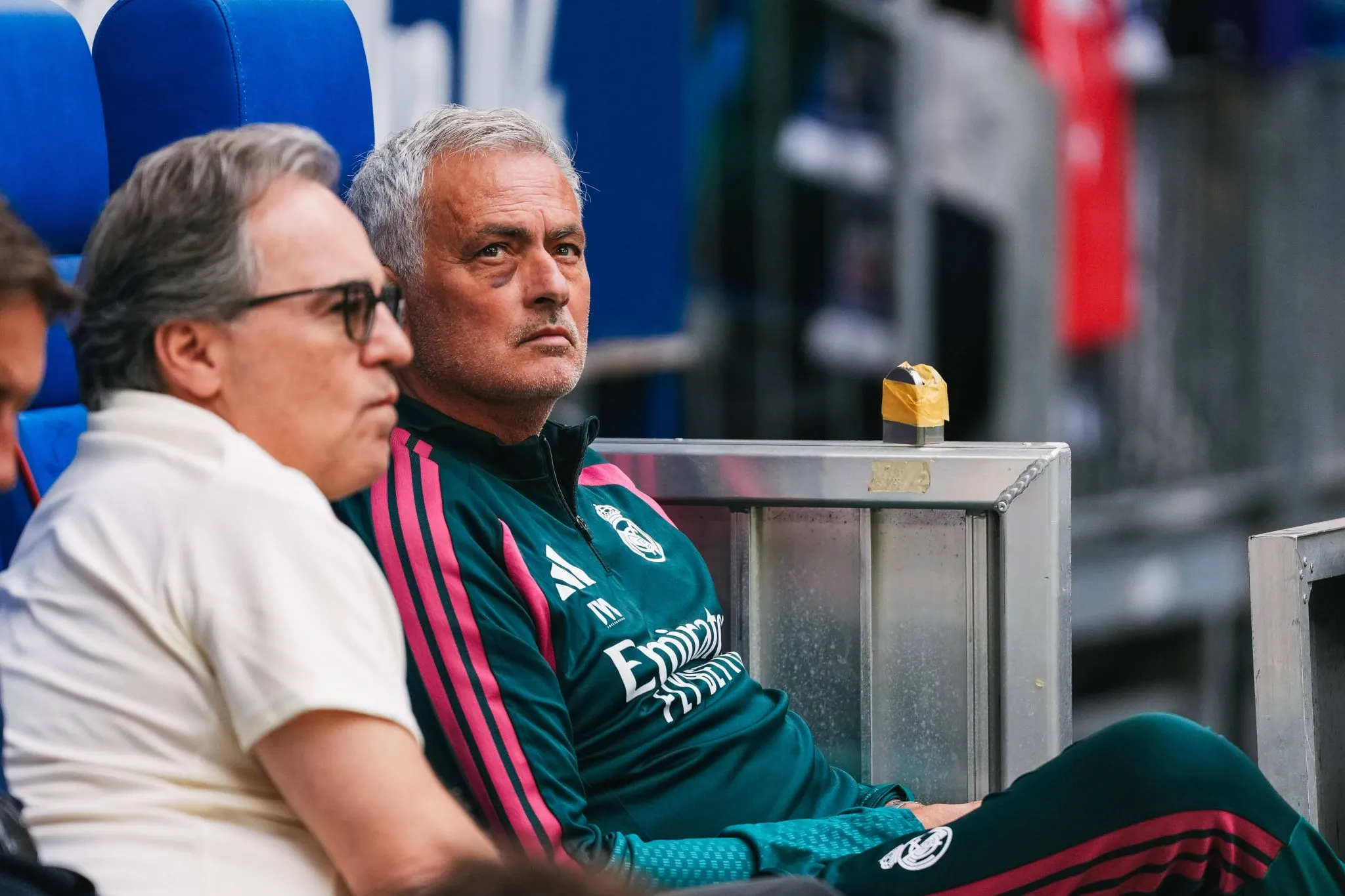 José Mourinho no banco do Real Madrid