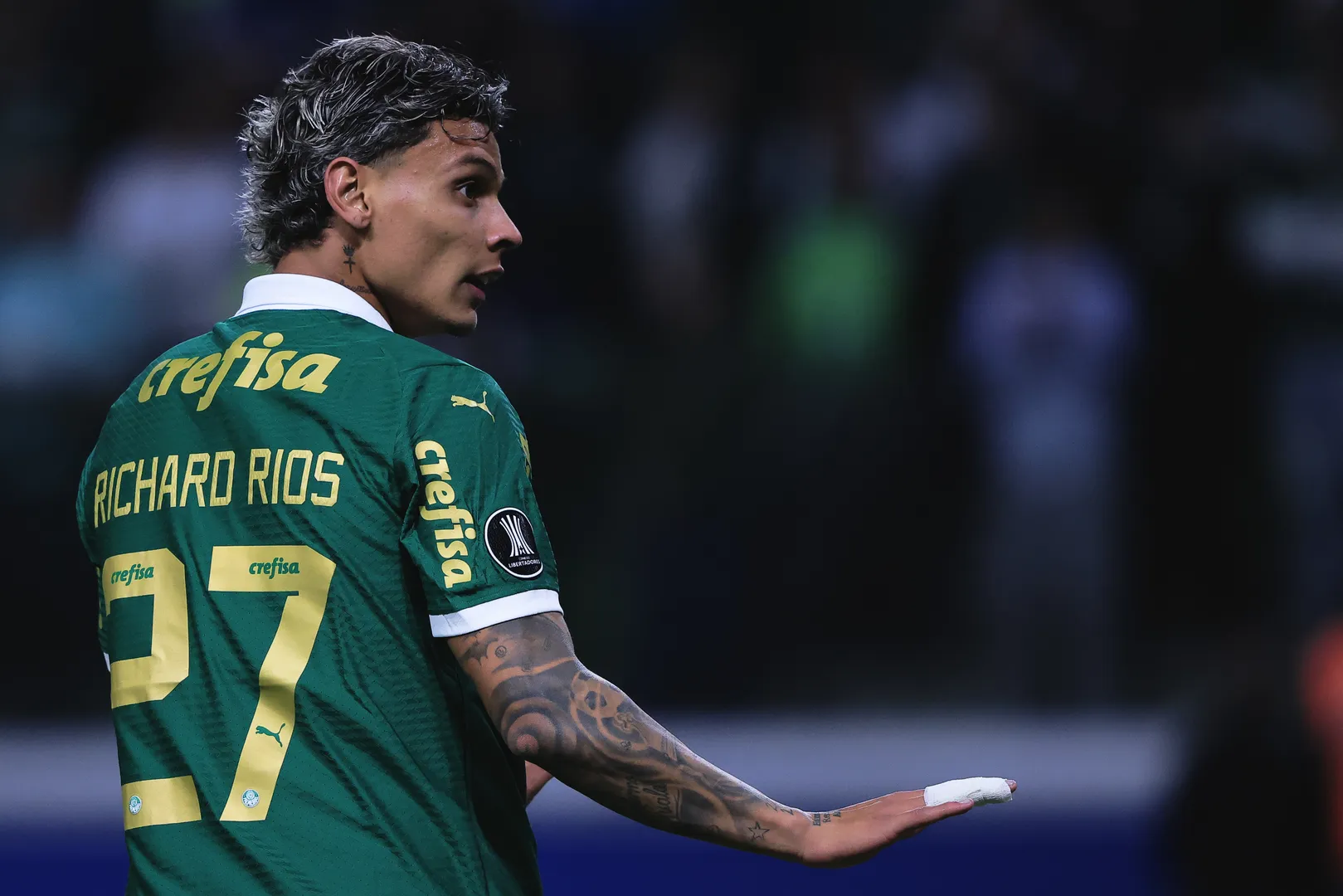 Richard R&iacute;os, volante do Palmeiras