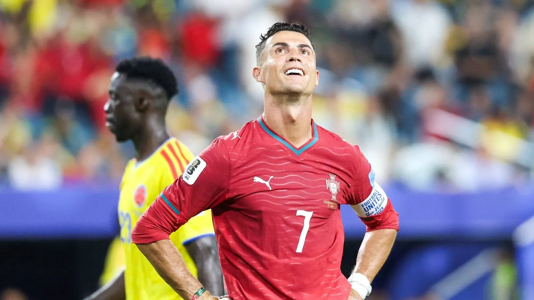 Cristiano Ronaldo durante embate entre Portugal e Col&ocirc;mbia (Foto: Imago/ Brazil Photo Press)